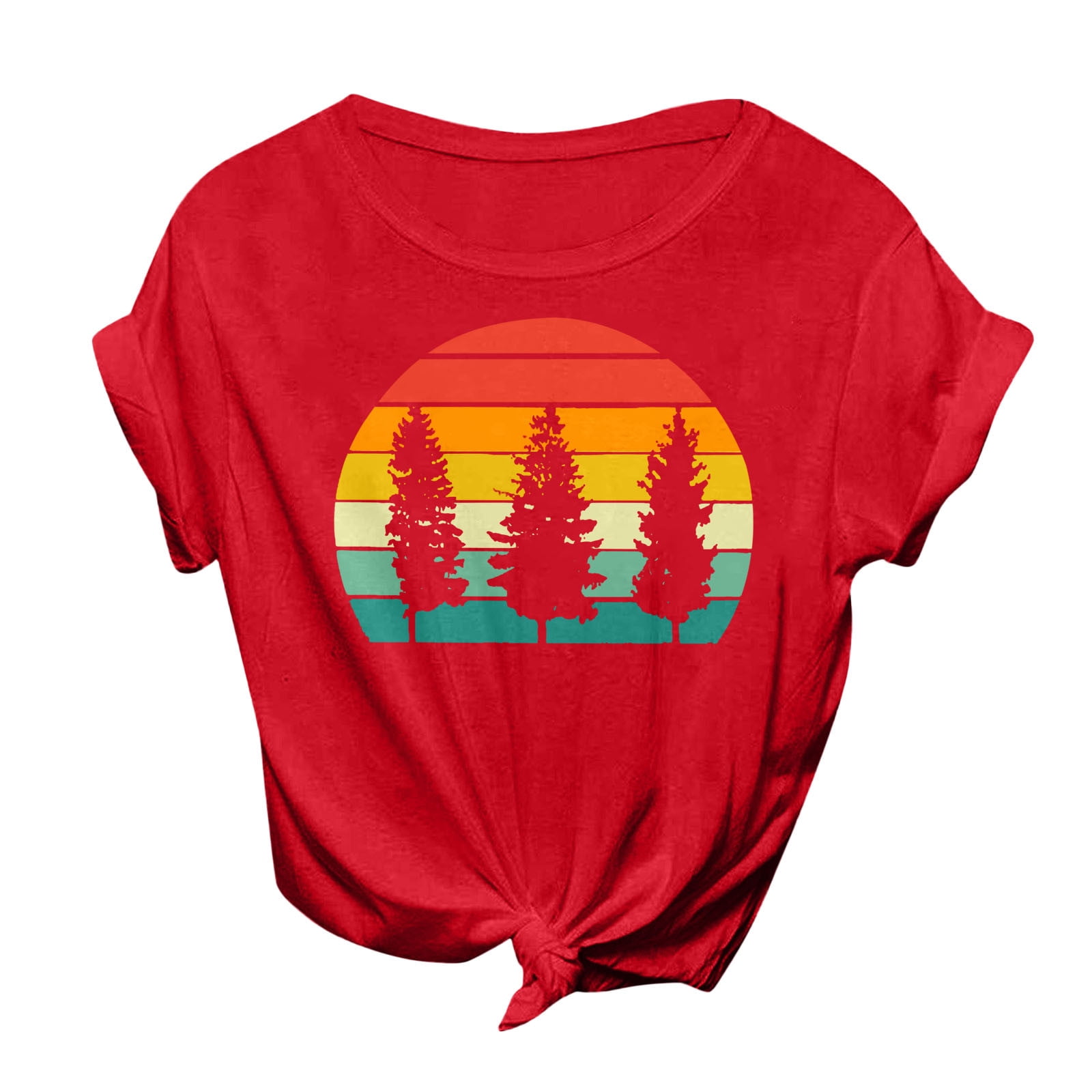 Women's short sleeve banded bottom tops sales