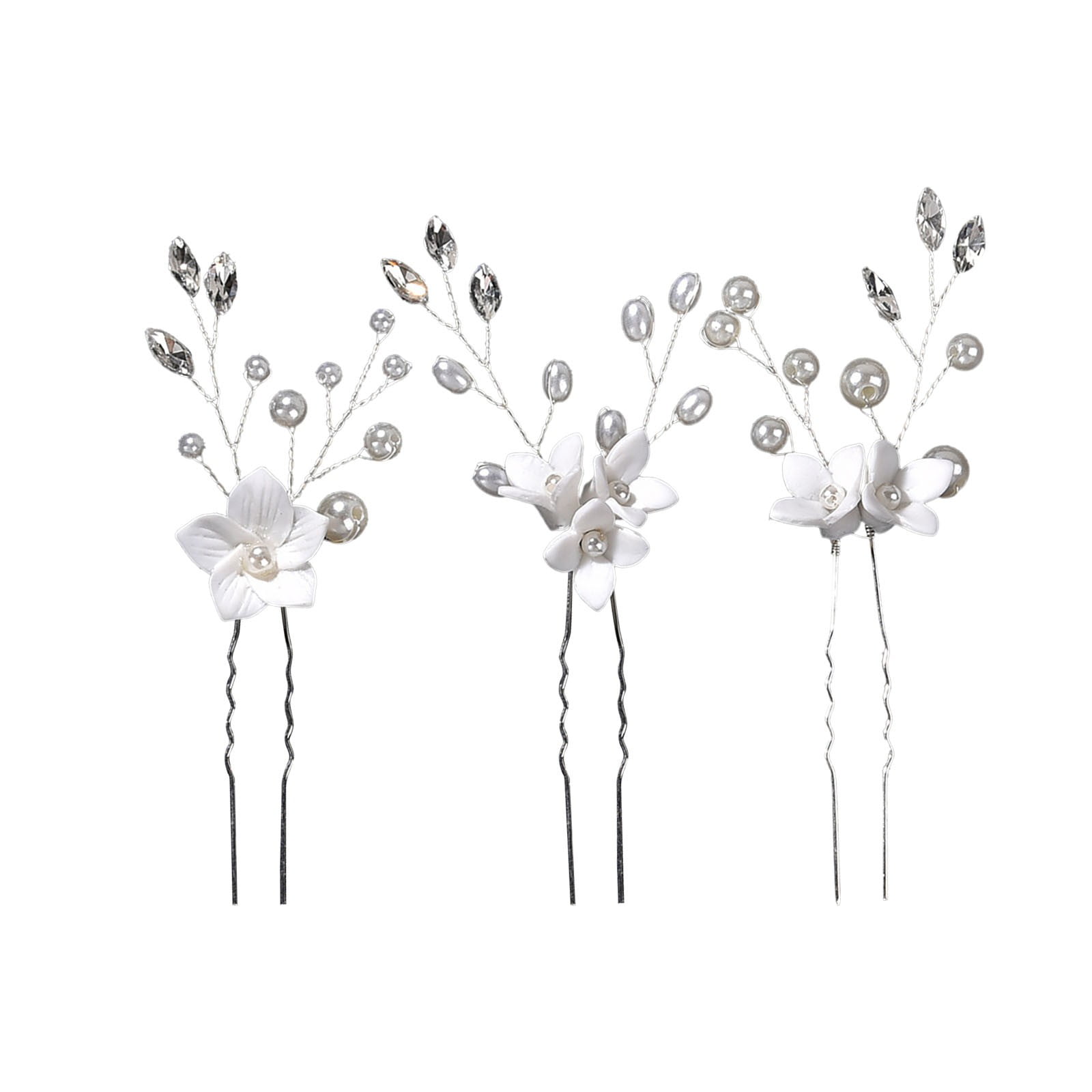 HSMQHJWE Barrettes for Hair Bridal Wedding Combs Rhinestone Pearls