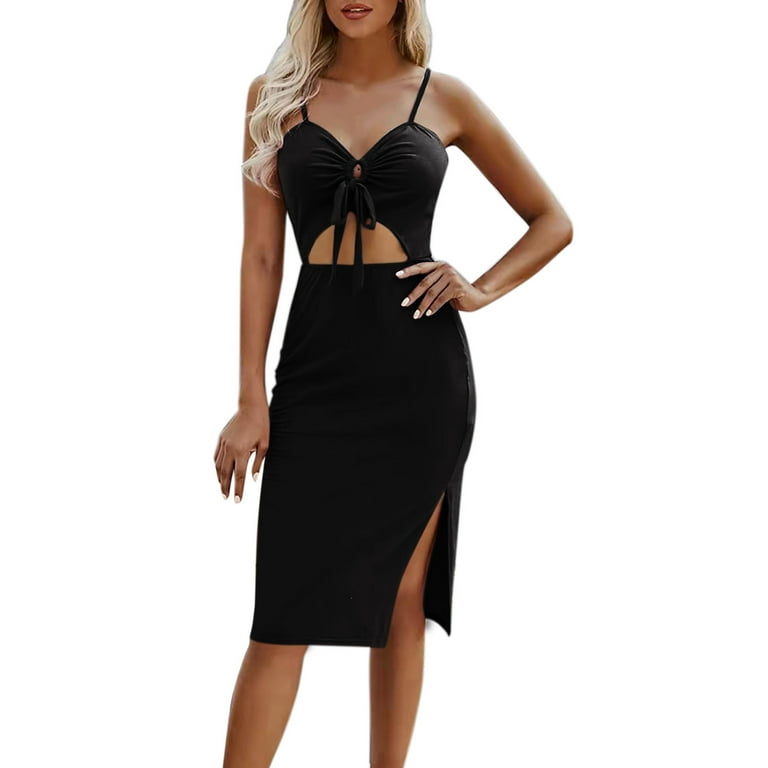 Fashion V Neck Spaghetti Straps Slim Bodycon Dress Fashion V Neck Spaghetti Straps Slim Bodycon Dress