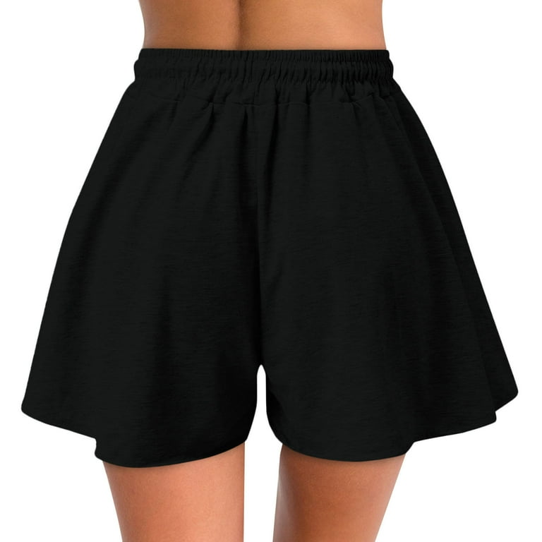 Womens black store dress shorts