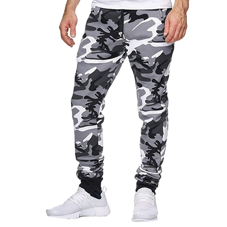 HSMQHJWE Black Sweat Pants Sweat Suits Men Men'S Jogging Print Camouflage  Fitness Casual Trousers Sports Shot Men'S Pants Slip 