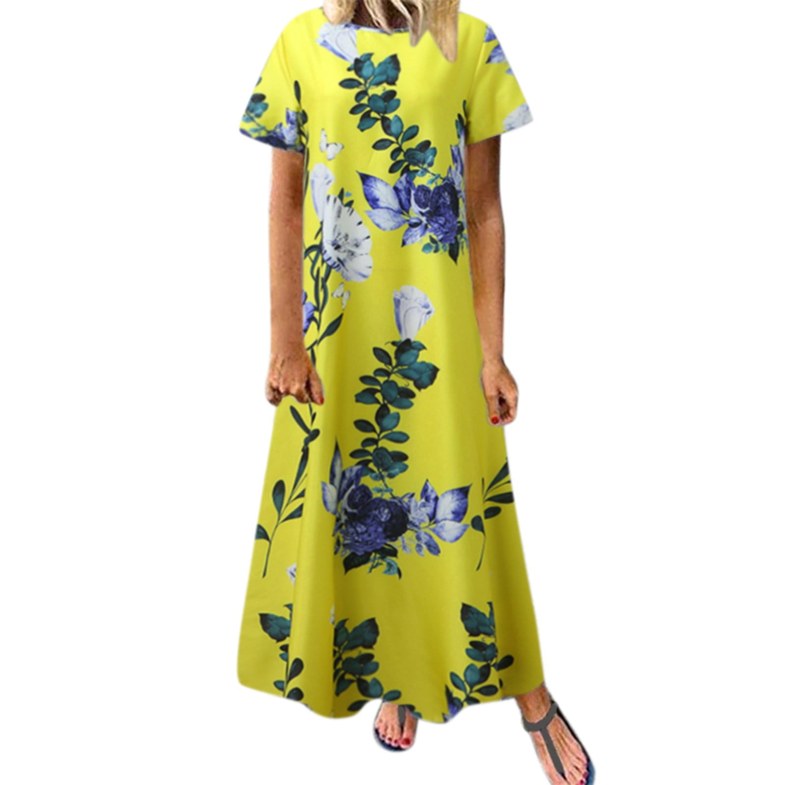 Woman within white dresses shop