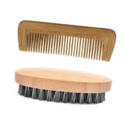 HSMQHJWE Cake Hair Products Military Round Beard Boar Hair Hard Wood Brush Comb Mustache Men And Hair Care Curly Hair Gift Sets