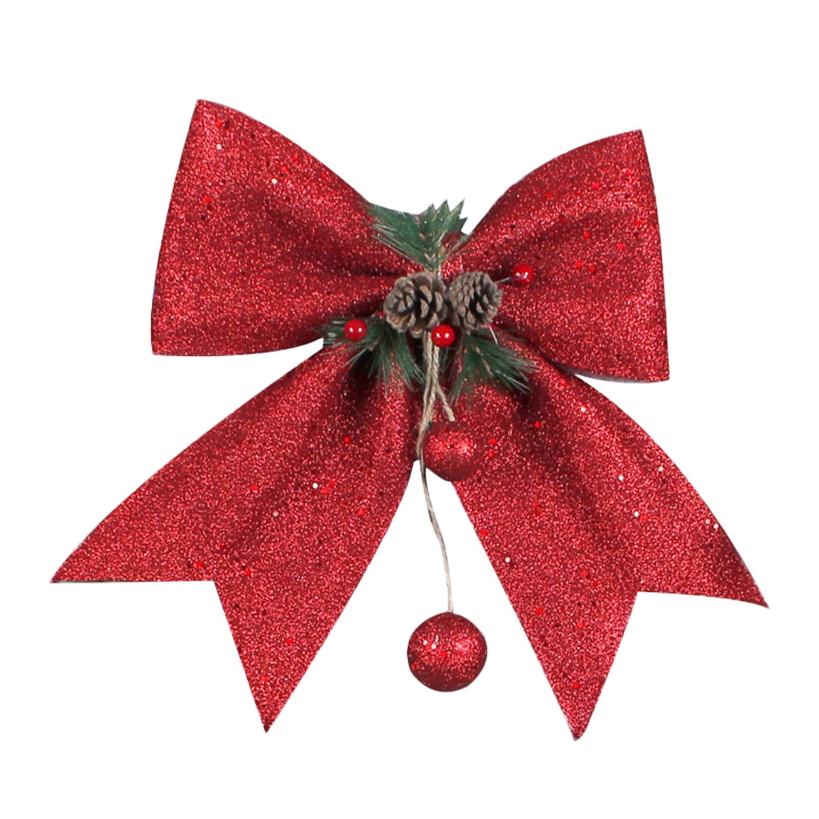 Hand tied Bows - Wired Indoor Outdoor Berry Red Velvet Bow 10 Inch