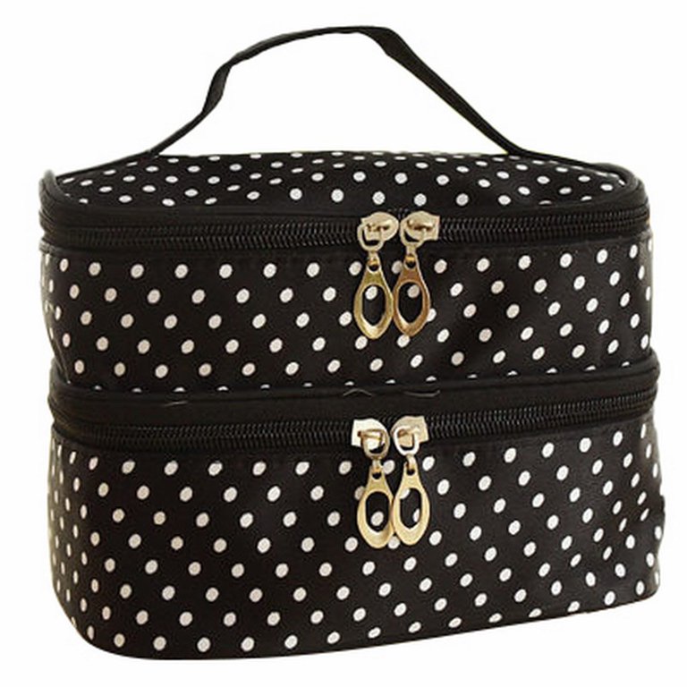 Caboodles, Makeup, Caboodles Polka Dot Cosmetic Makeup Case Box