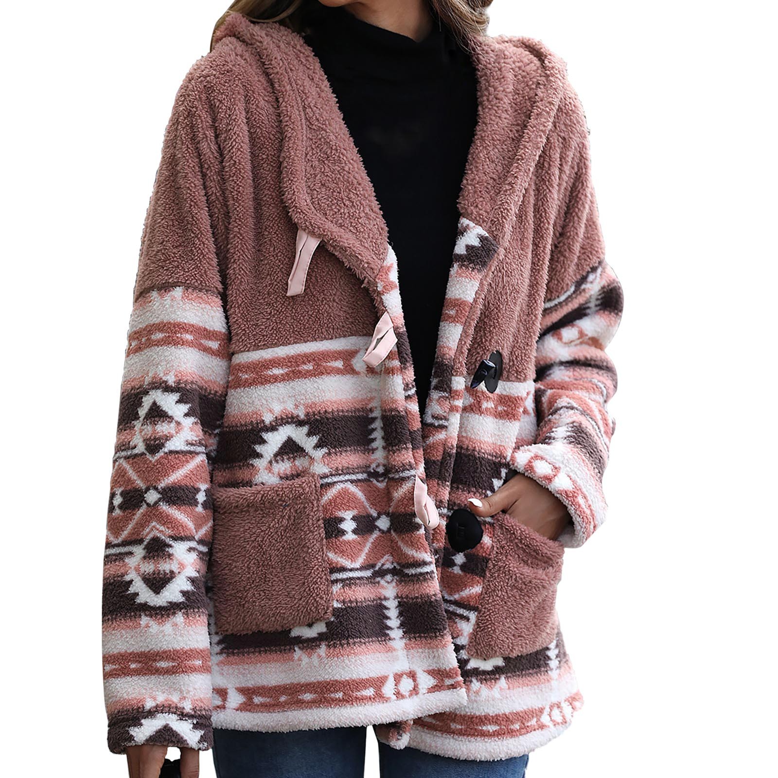 the north face cow print fleece