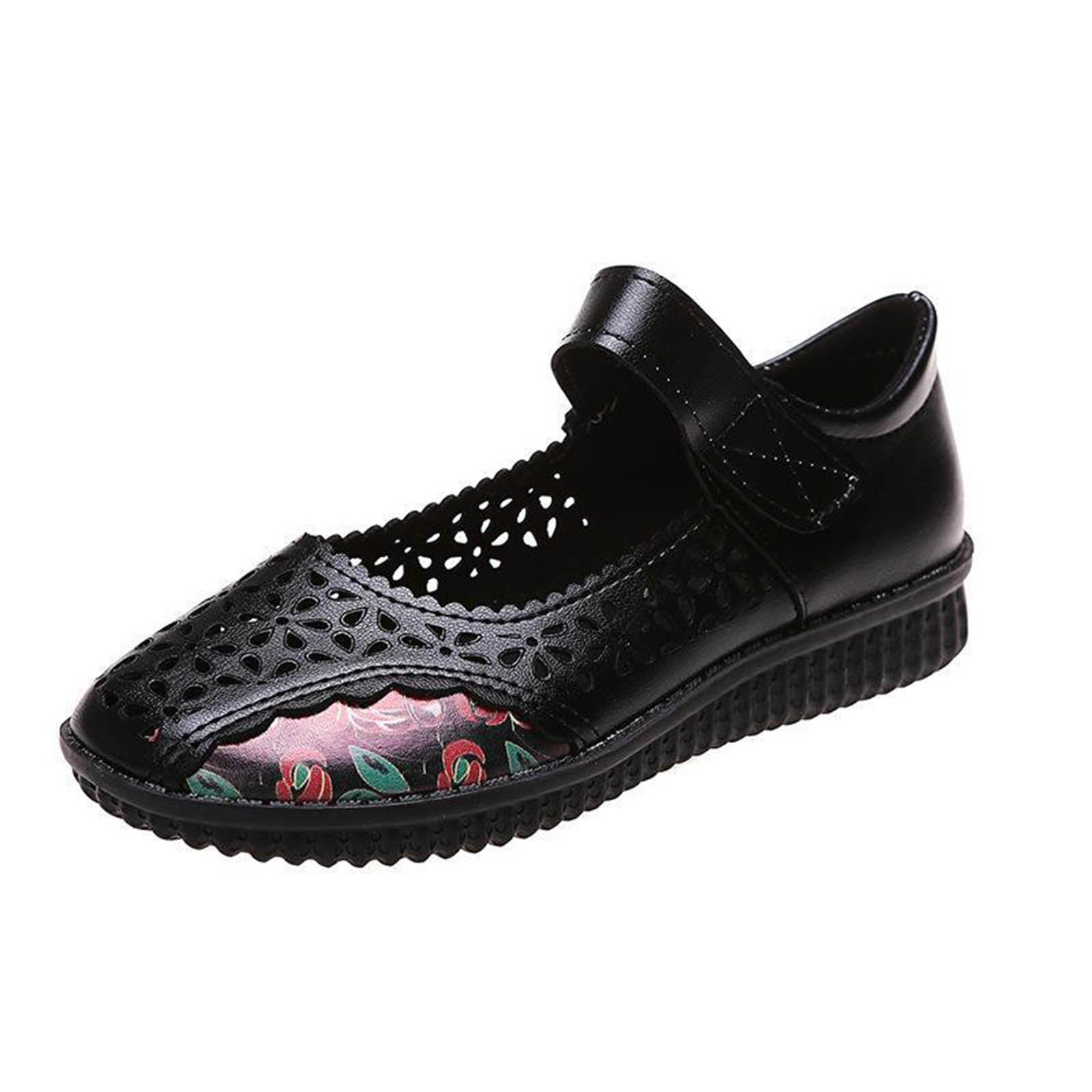 HSMQHJWE Cute Black Heels Womens Casual Dress Shoes Wide Width Women'S