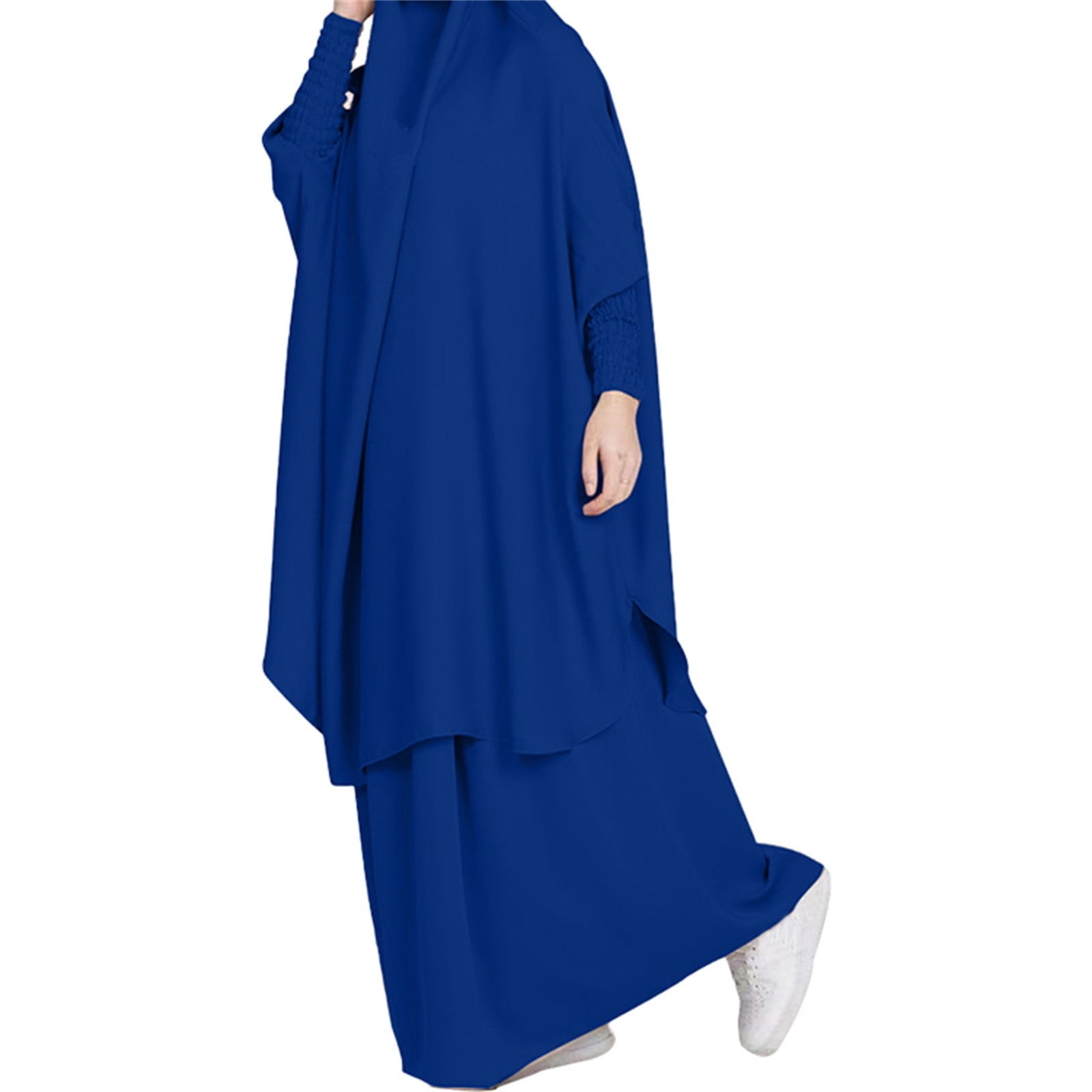 HSMQHJWE Dressy Wedding Pant Suits Plus Size Pant Suits For Women Women'S  Casual Solid Robe Abaya Arab Kaftan Robe Two-Piece Robe Soft Elegant Top