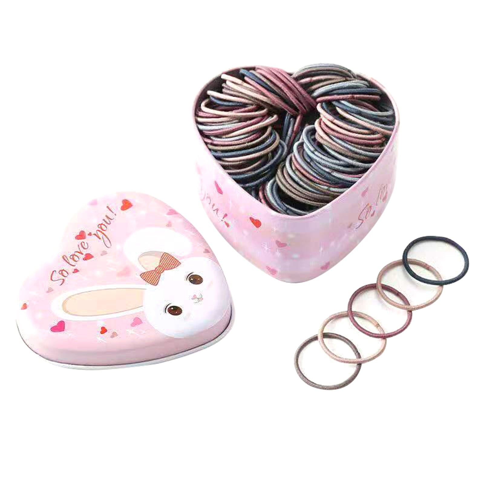 HSMQHJWE Extra Thick Hair Elastics 1000 Pack Girl Colorful