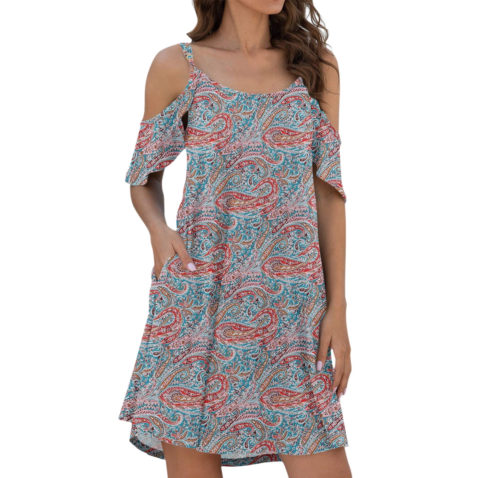 HSMQHJWE Fall Dress Dress Casual Long Sleeve Women Summer Casual ...