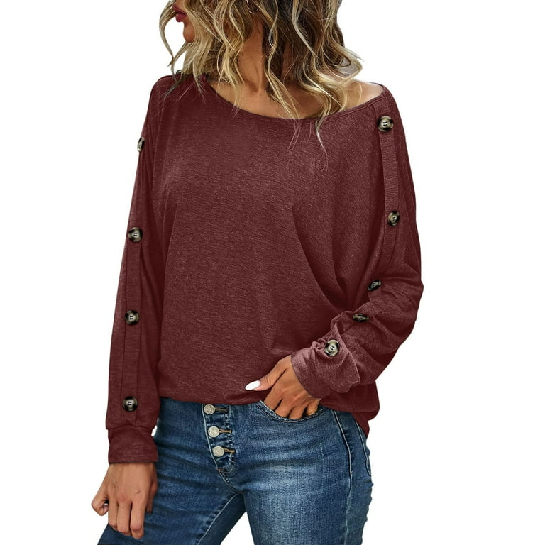 Off the shoulder band tee sales