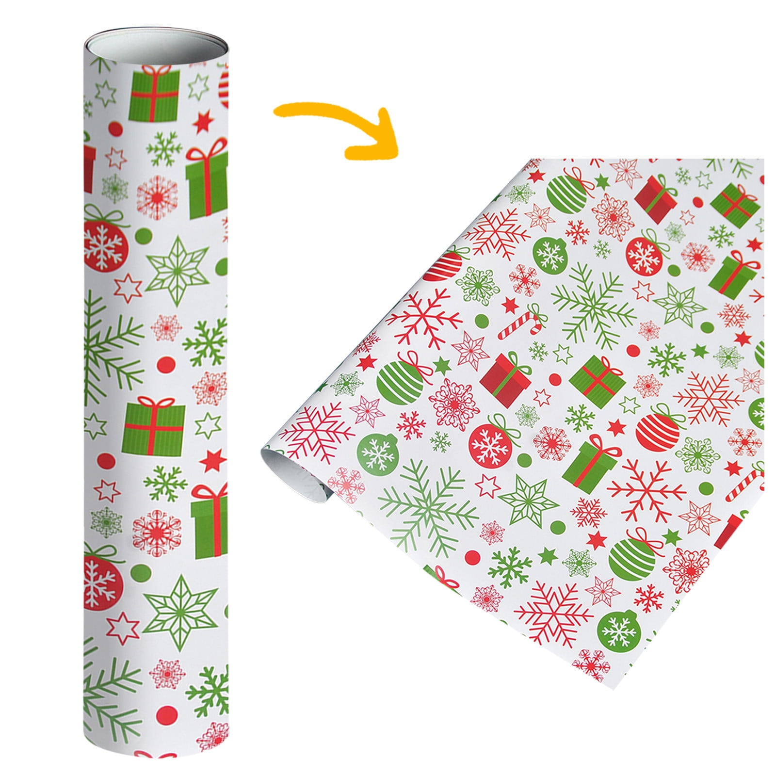 Floral Wrapping Paper Roll Bundle (12.5 sq ft per roll, 75 total sq ft), 6  Pack