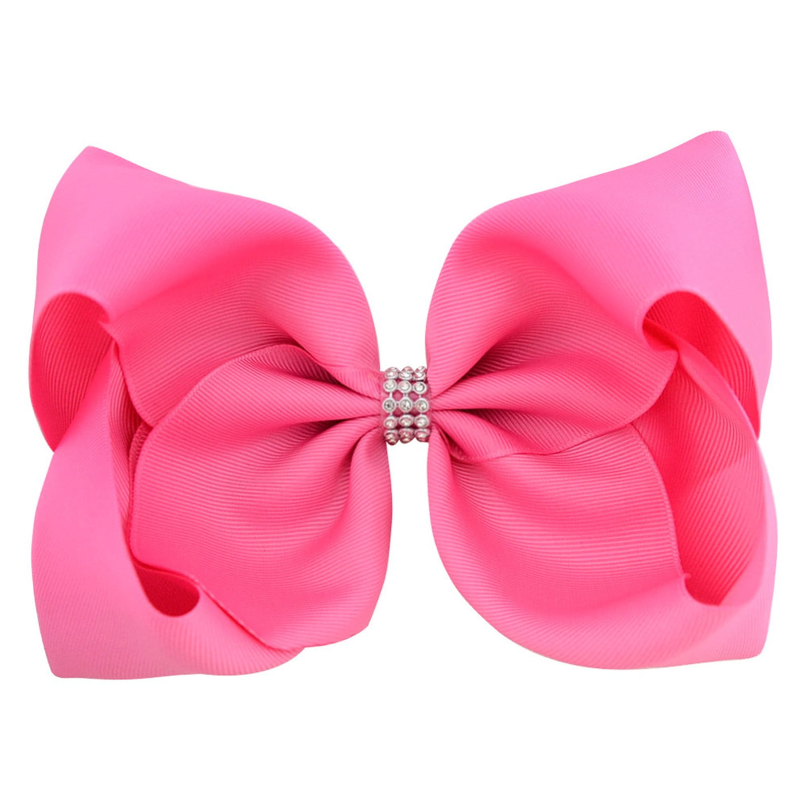 Prettylittlething Women's Pink Long Bow Ribbon Hair Clips