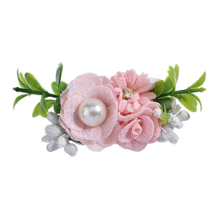 HSMQHJWE Hair Styling Doll Head for Teens Baby Girls Hair Clips in Pairs  Chiffon Flower Bow Hair Clips Handmade Floral Hairpin Accessories  Alligators Hair Extensions for Girls 8-12 