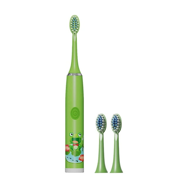 HSMQHJWE Hard Toothbrush Creative Washing Children's Electric Toothbrush Portable Charging Soft Hair Cartoon Toothbrush round Head Electric Toothbrush