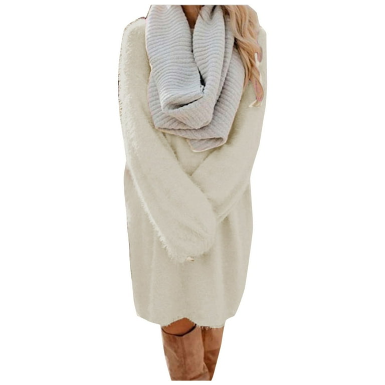 Women's O-Neck Knitted Dress Women's O-Neck Knitted Dress