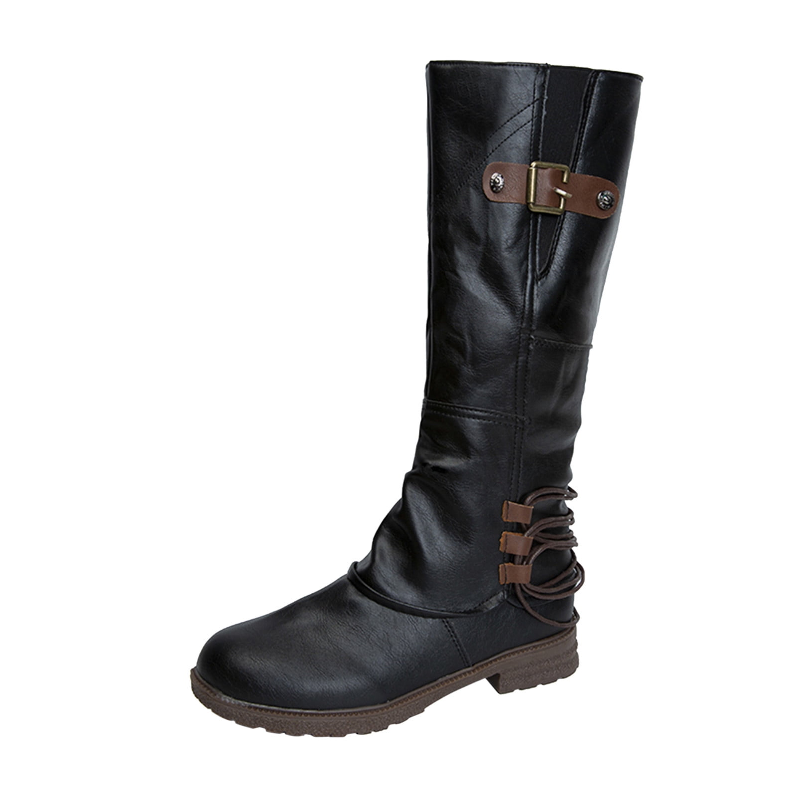 Wedge boots long clearance