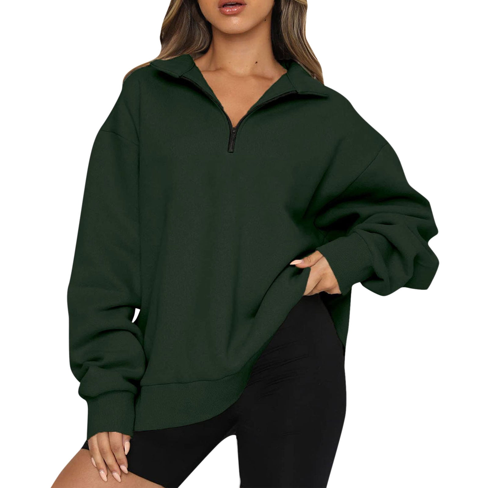 HSMQHJWE Lime Green Sweatshirt Women Baggy Shirt Womens Oversized