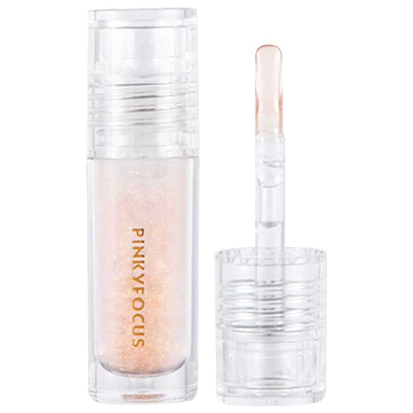 Woxinda Heart Glitter for Lip Gloss Making Lip Gloss Clear Containers Mirror Lip Glaze Is Clear and Moisturizing Not Easy to Fade Non Stick to The Cup