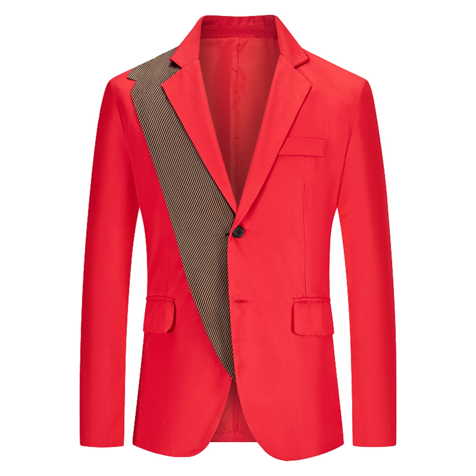 HSMQHJWE Men Suit Jacket Short Suit Set For Men Mens Autumn And Winter Trend Suit Collar Single Two Buttons Slim Fit Round Hem Pockett Casual Jacket Small Suit Swim Suit For Men
