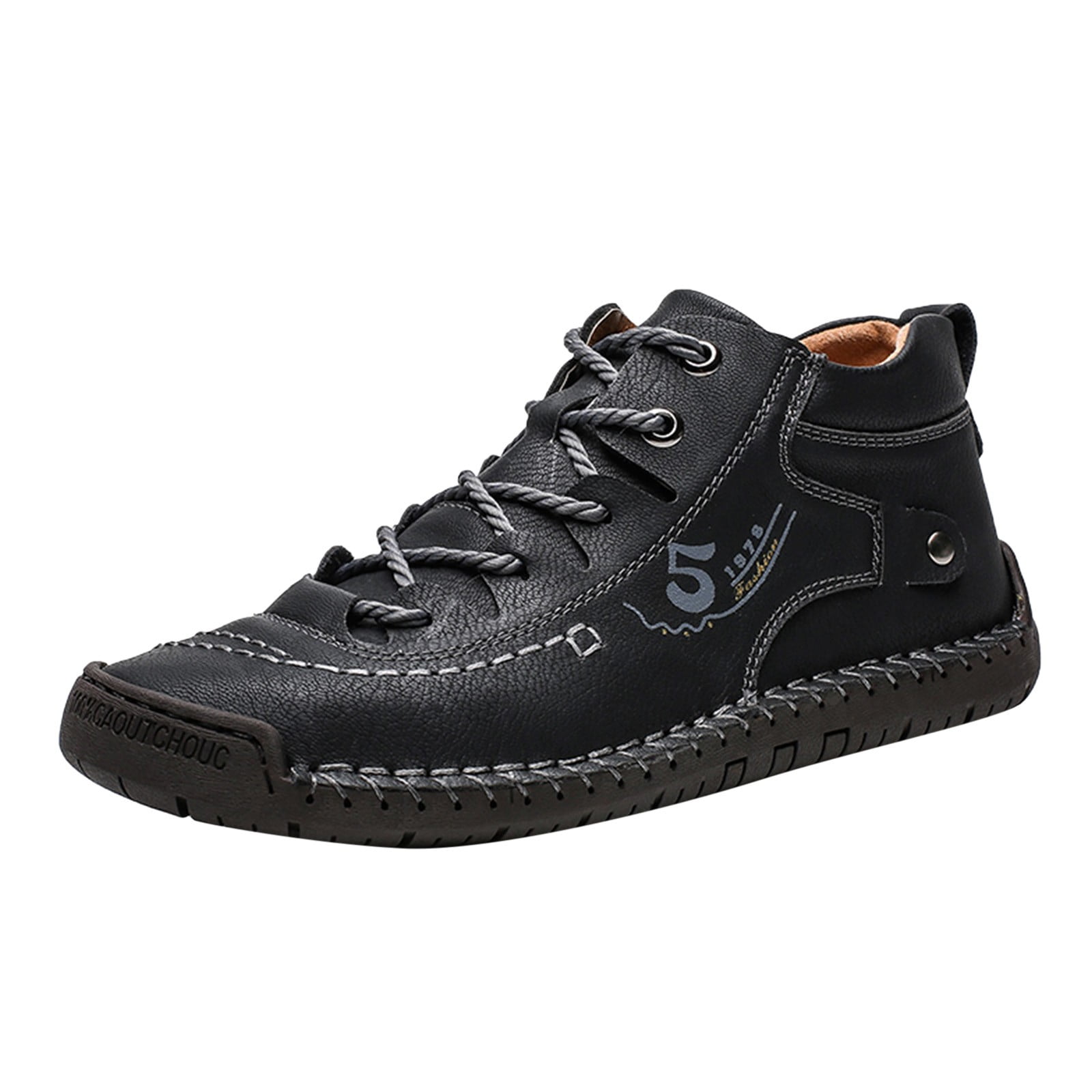 HSMQHJWE Black Walking Shoes Men Shoes Leather Fashion HSMQHJWE Black Walking Shoes Men Shoes Leather Fashion