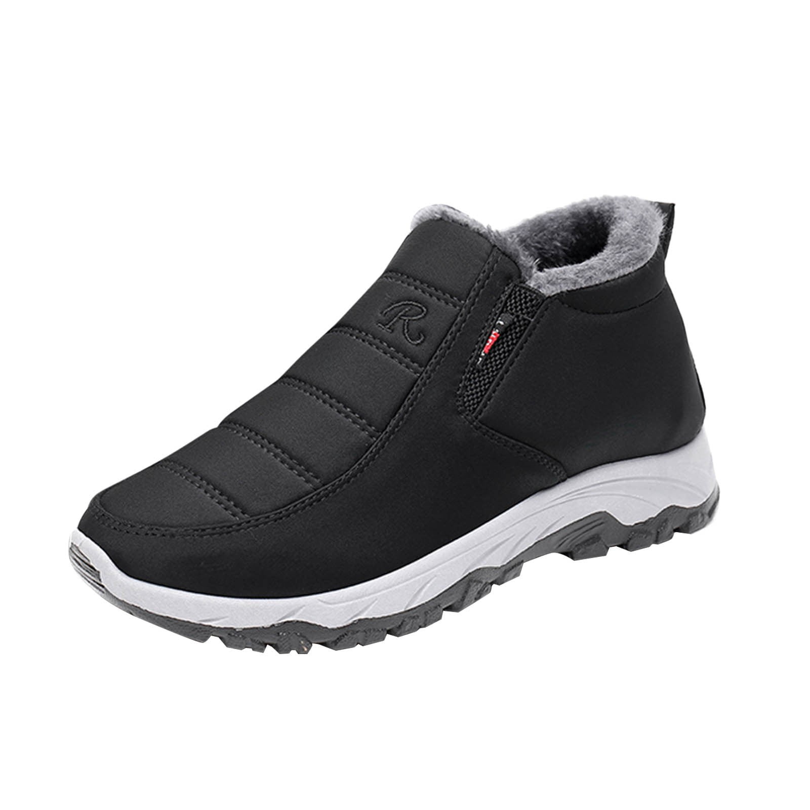 HSMQHJWE Mens Snow Boots Size 15 Removable Liner Work Winter Shoes Mens ...