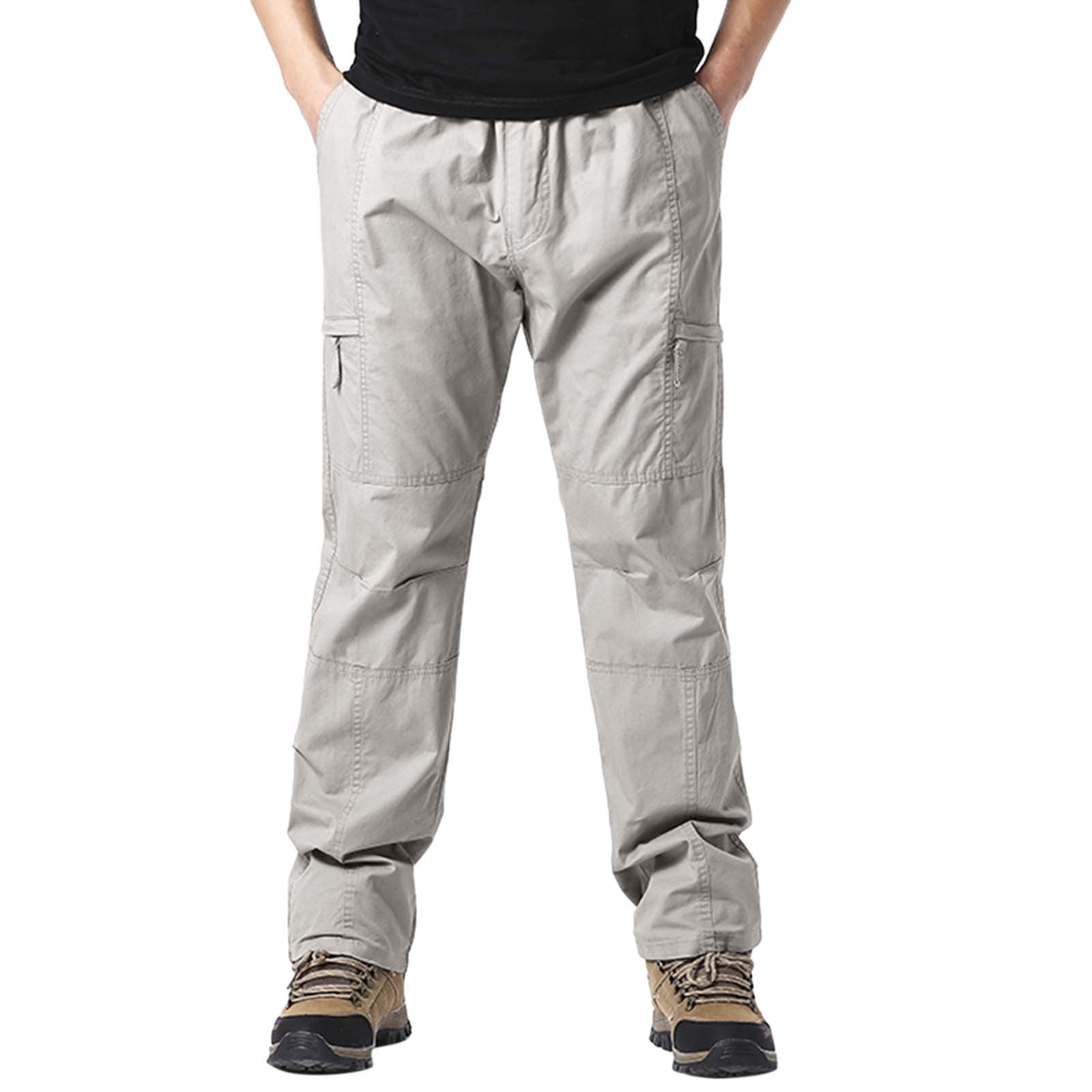 HSMQHJWE Mens Stretch Dress Pants Work Pants For Men Cargo Pocket Mens
