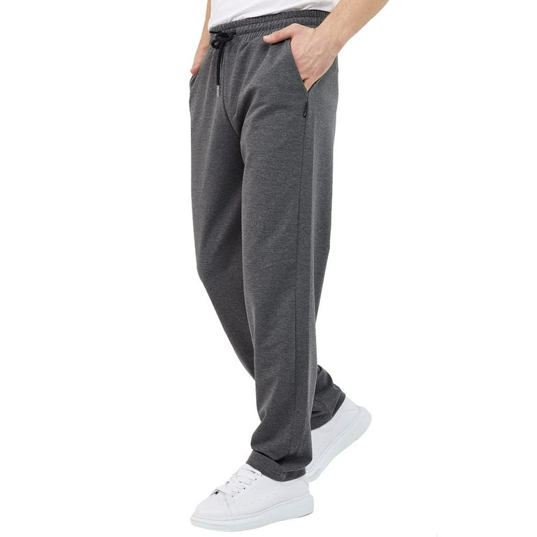 HSMQHJWE Mens Sweatpants With Zipper Fly Youth Pants Slip Cotton Sports  Men'S Jogging Fitness Casual Pocket Trousers Loose Men'S Pants Outdoor Warm  