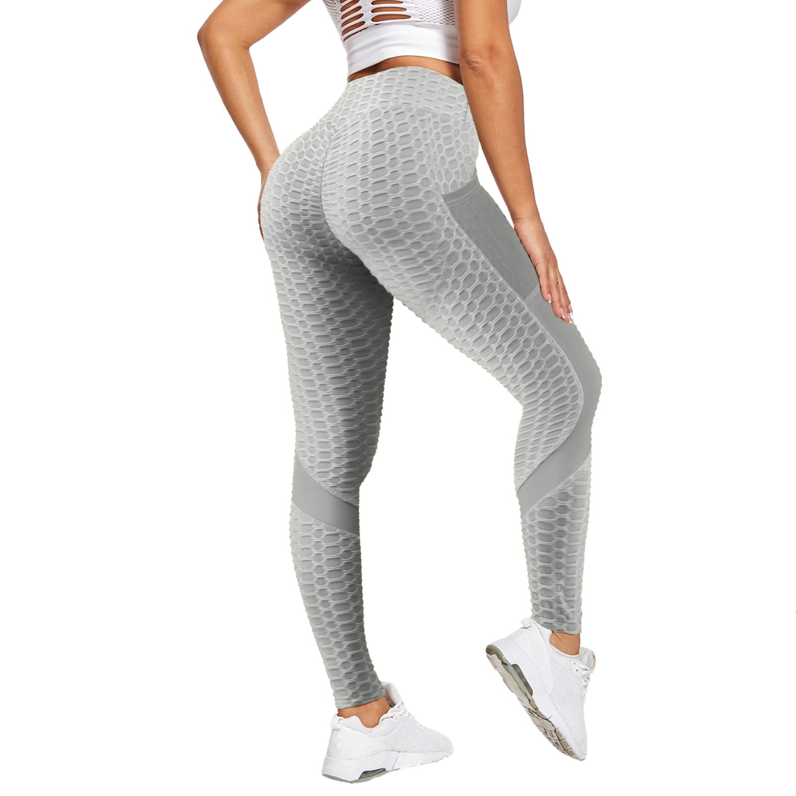 MOYOOGA High Waisted Workout Leggings for Women Tummy Control 7/8 Length  Yoga Pants (White, XS)