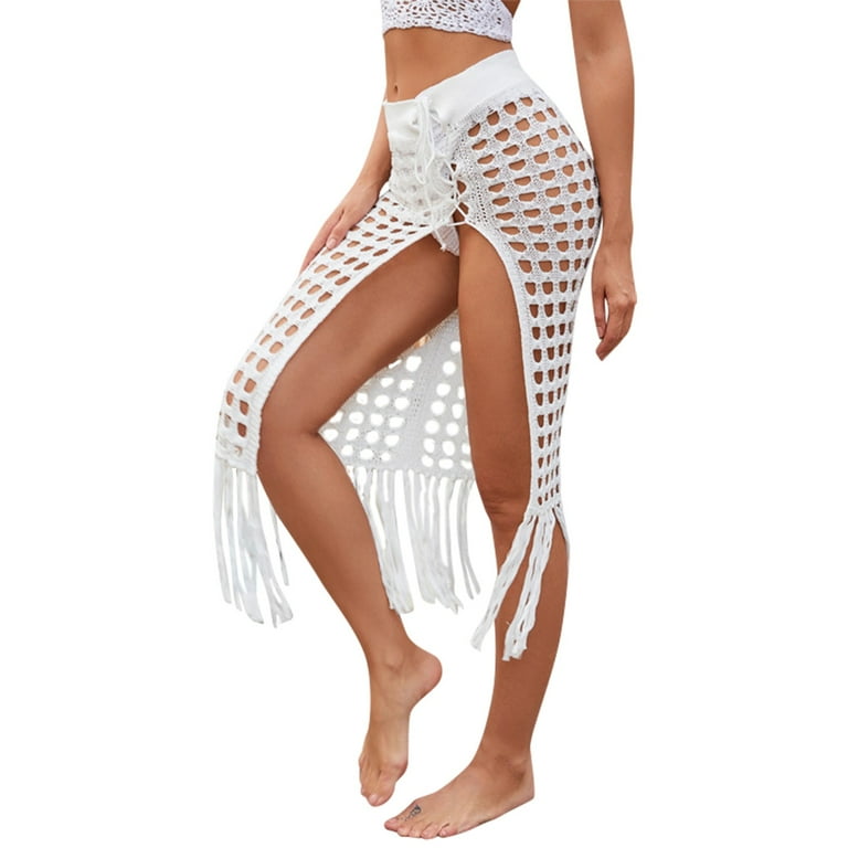 80s white deals leather skirt