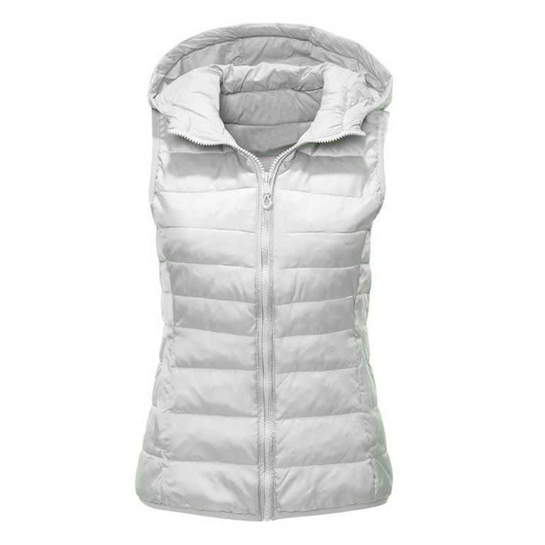 Jacket Casual Loose Solid Women\'S Winter Unisex Clothes Western HSMQHJWE Nurse Sleeveless Jackets Vest Pocket Vest Wool Women Hooded Zipper Coat