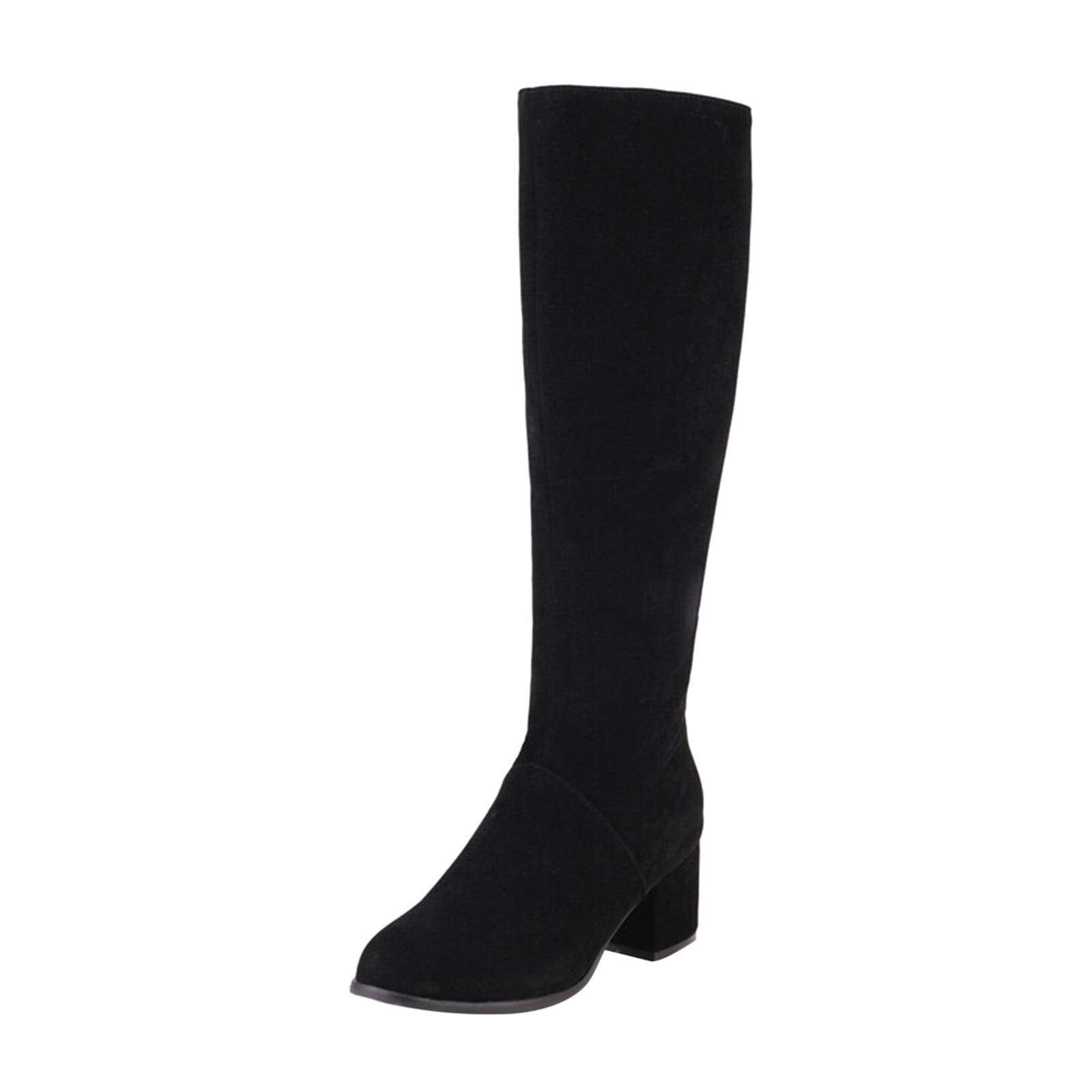 HSMQHJWE Women'S Thigh High Boots Leather Women'S Boots Size 12
