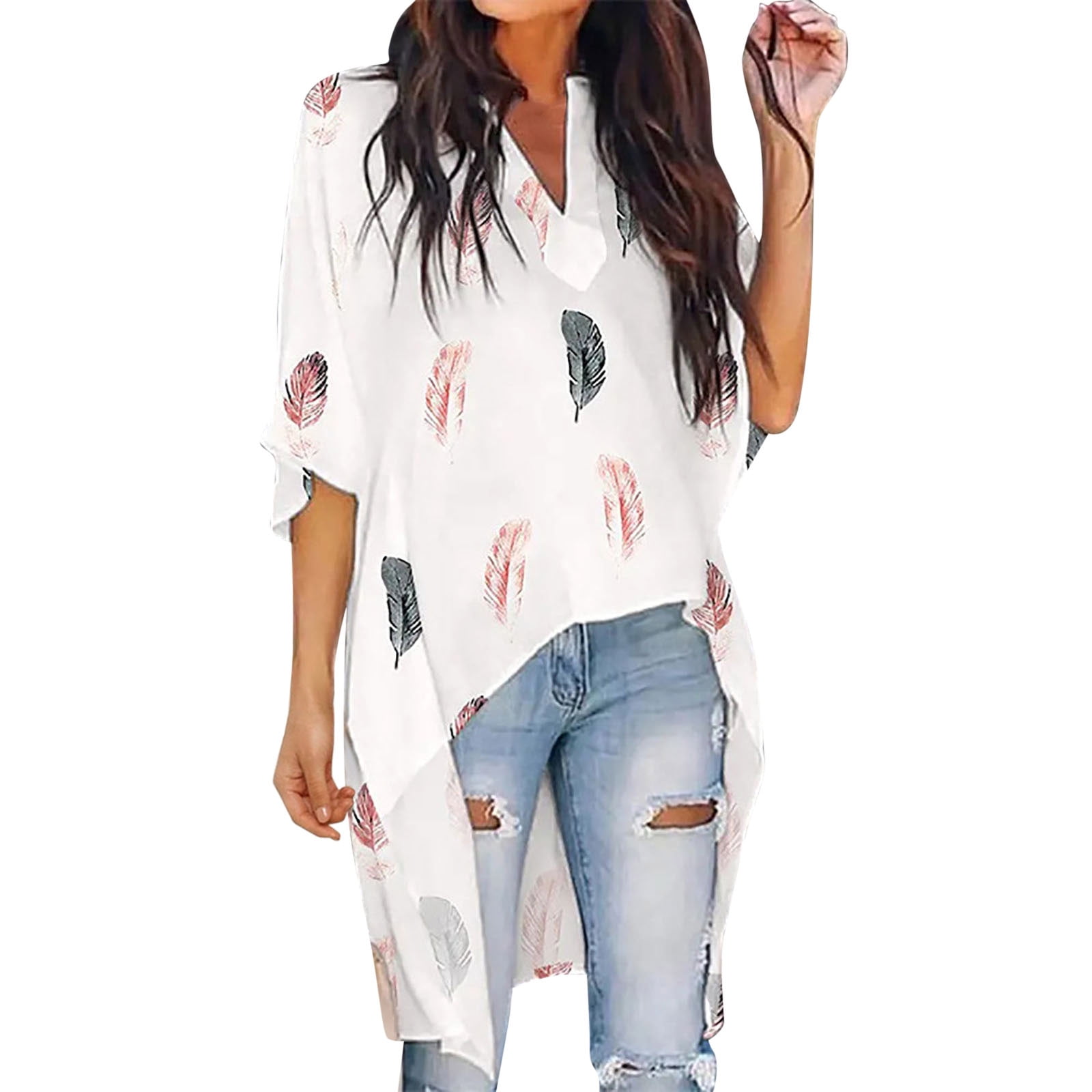 High low tops with sleeves sales