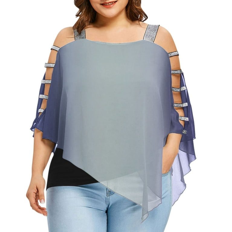 Women Within Tops Casual Tops for Women Fall Plus Size Dressy Tops