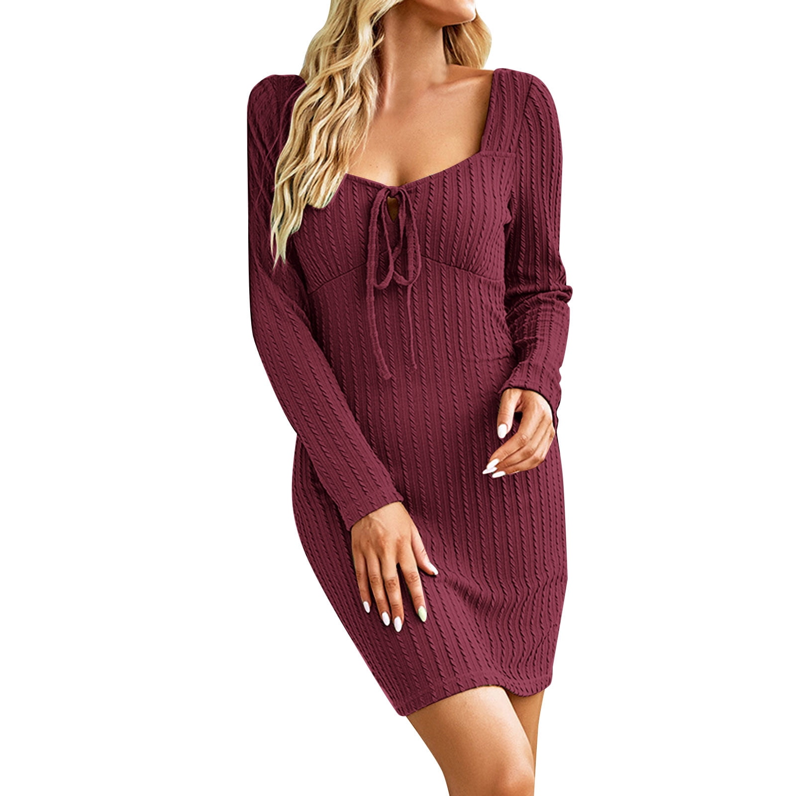 HSMQHJWE Plus Size Peasant Dress Dress Pockets Cotton Women Square
