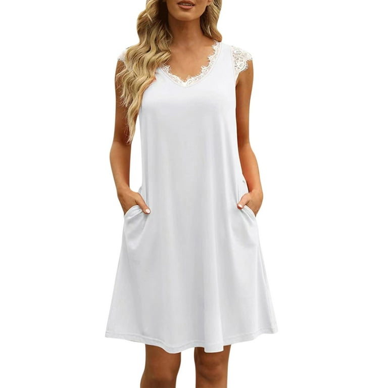HSMQHJWE Plus Size Semi Formal Dresses For Women Linen Wrap Dress