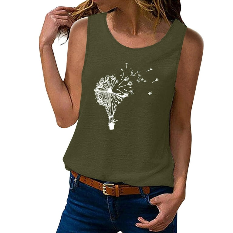 HSMQHJWE Polyester Tank Tops For Women 3X Workout Tops Tank Top For Women  Sleeveless Summer Tops Cute Flower Bouquet Graphic Casual Vacation Shirt Top  Cute Spaghetti Strap Crop Top 