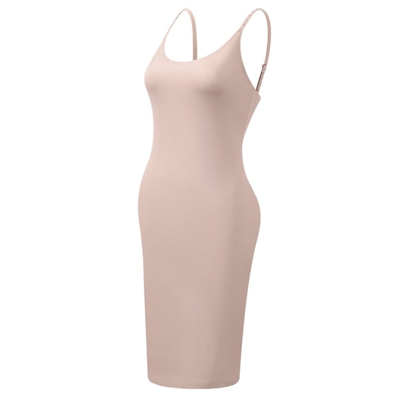HSMQHJWE Shapewear Slips for Under Dresses, Full Slip Dress for Women Body Control Body Shape Seamless Dress