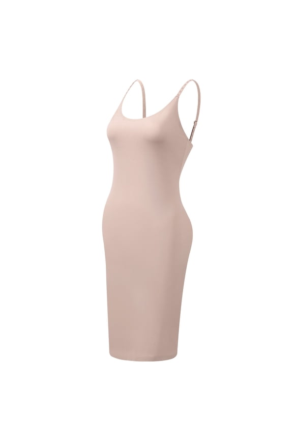 Shapewear Slips for Under Dresses, Full Slip Dress for Women Body Control Body Shape Seamless Dress