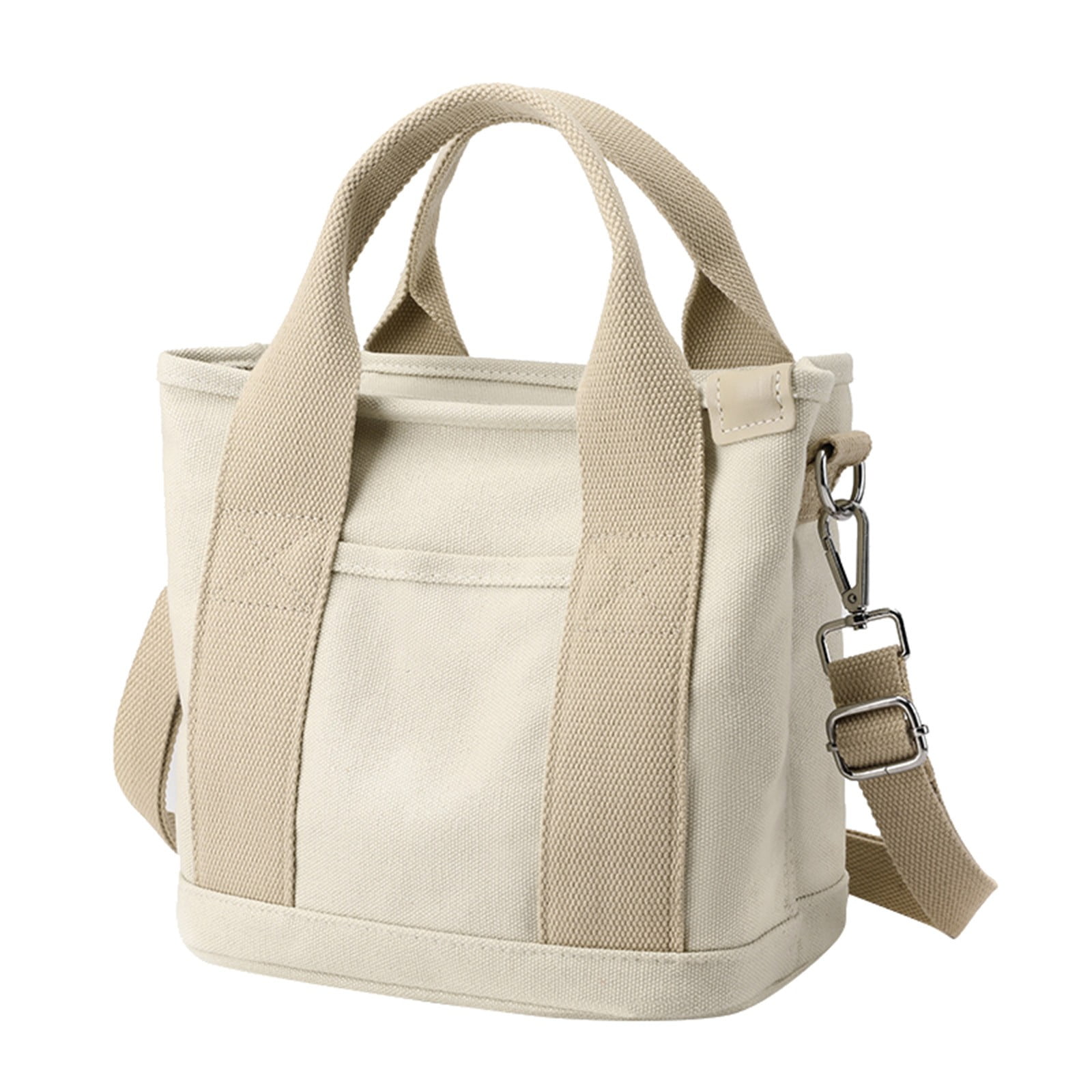 Hylhexyr Women's Shoulder Bag Simple Solid Color Tote Large Capacity  Handbag Versatile Student Messenger Canvas Bags