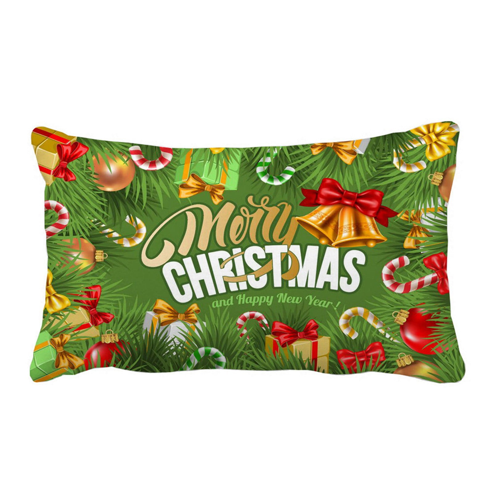 HSMQHJWE Silk Pillowcase Set of 2 New Christmas Decorations Forest Sofa