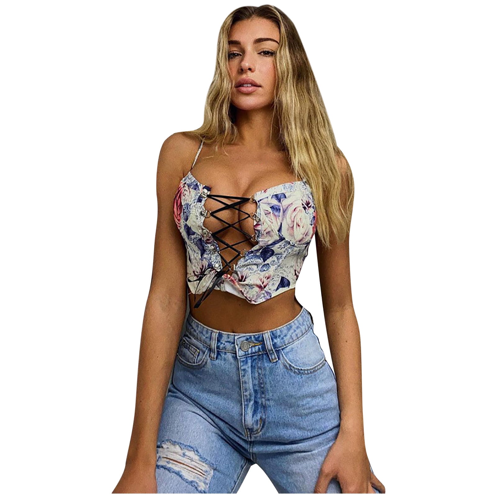 HSMQHJWE Tank Tops For Women Beach Saying Tops For Women T-Shirt Camisole  Polyester Sleeveless Back Cropped Daily Ladies Shell 