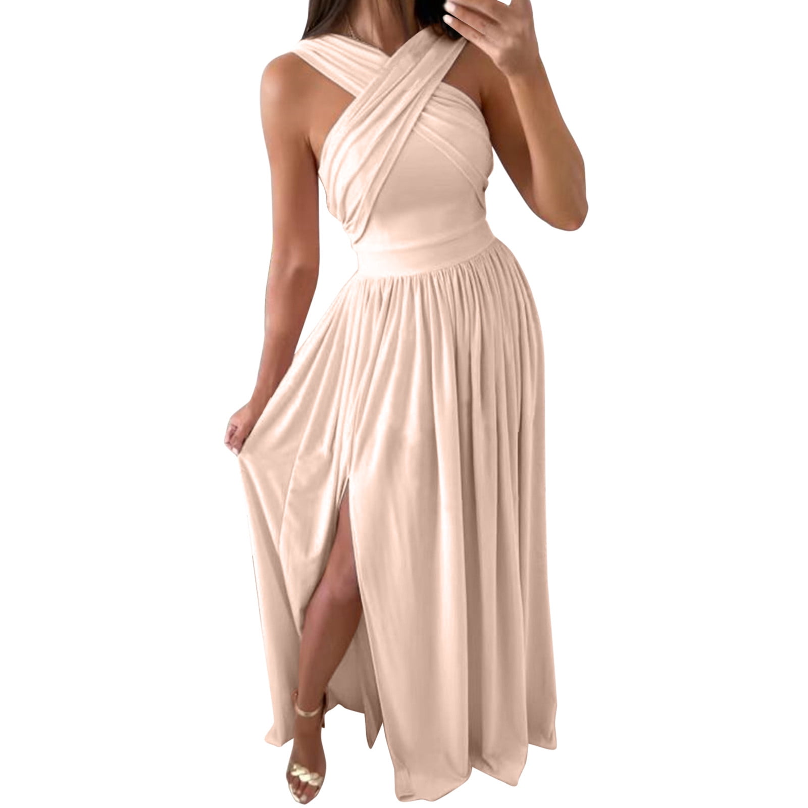 HSMQHJWE Teacher Outfits For Women Semi Formal Dresses Women Off Shoulder Elegant Evening Dress Fashion Elegant Dress Party Festive Party Dress With
