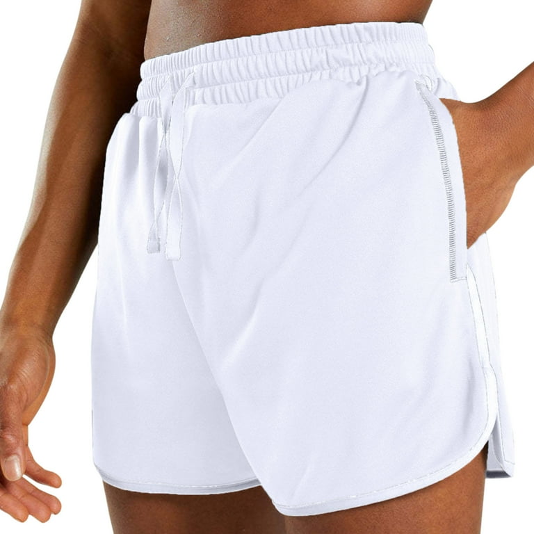 Mens white tennis shorts with pockets on sale