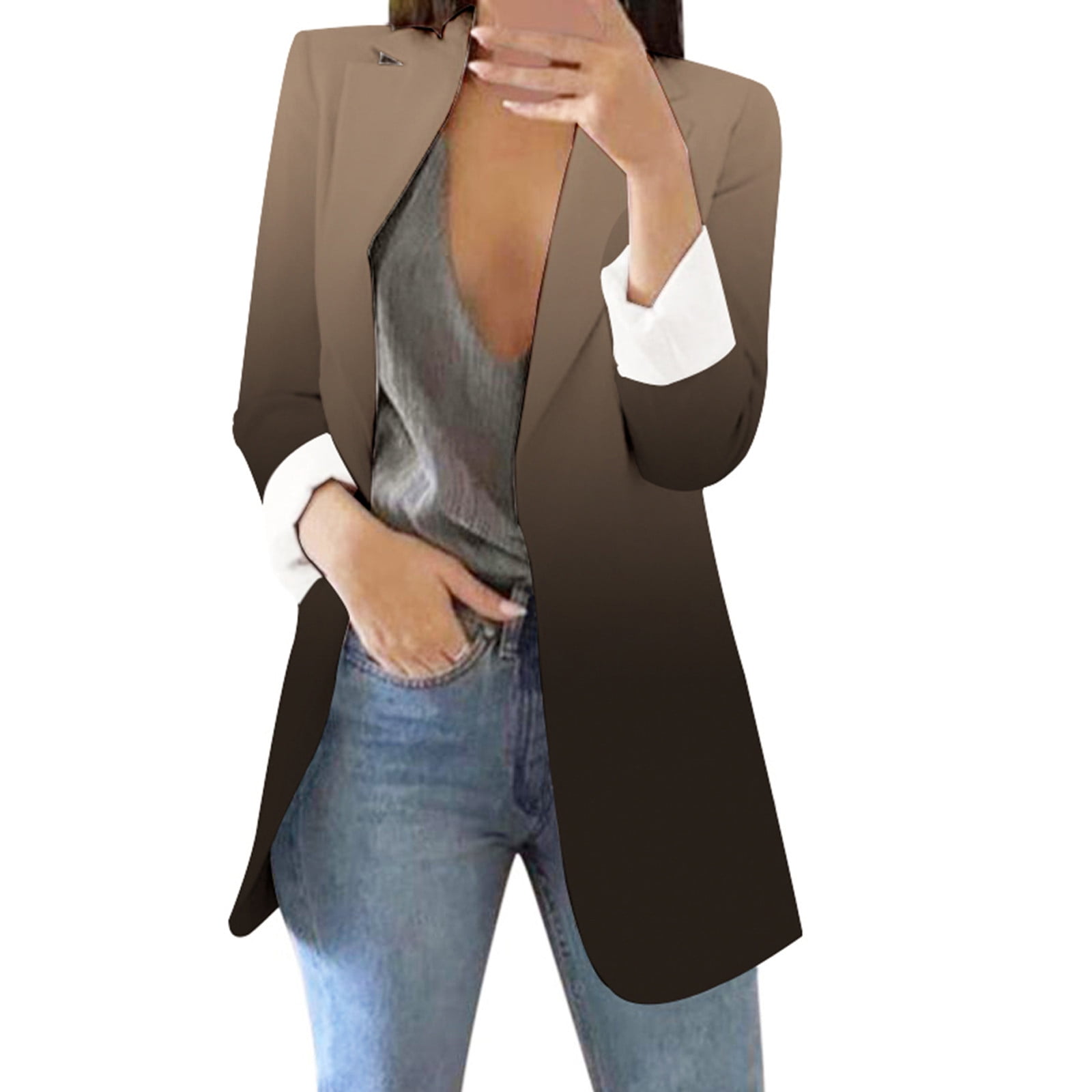 Long tuxedo shop jacket for womens