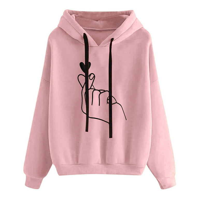Plain pullover hoodies womens sales