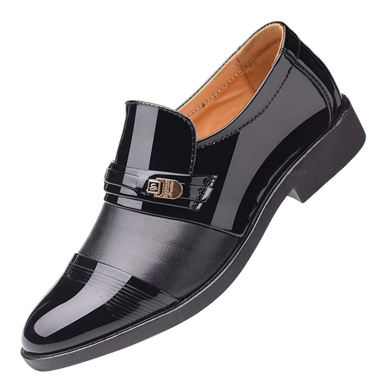 HSMQHJWE Warehouse Shoes For Men Mens Casual Leather Shoes Size 11 New Fashion Summer And Autumn Men Leather Shoes Pointed Toe Low Heeled Slip On