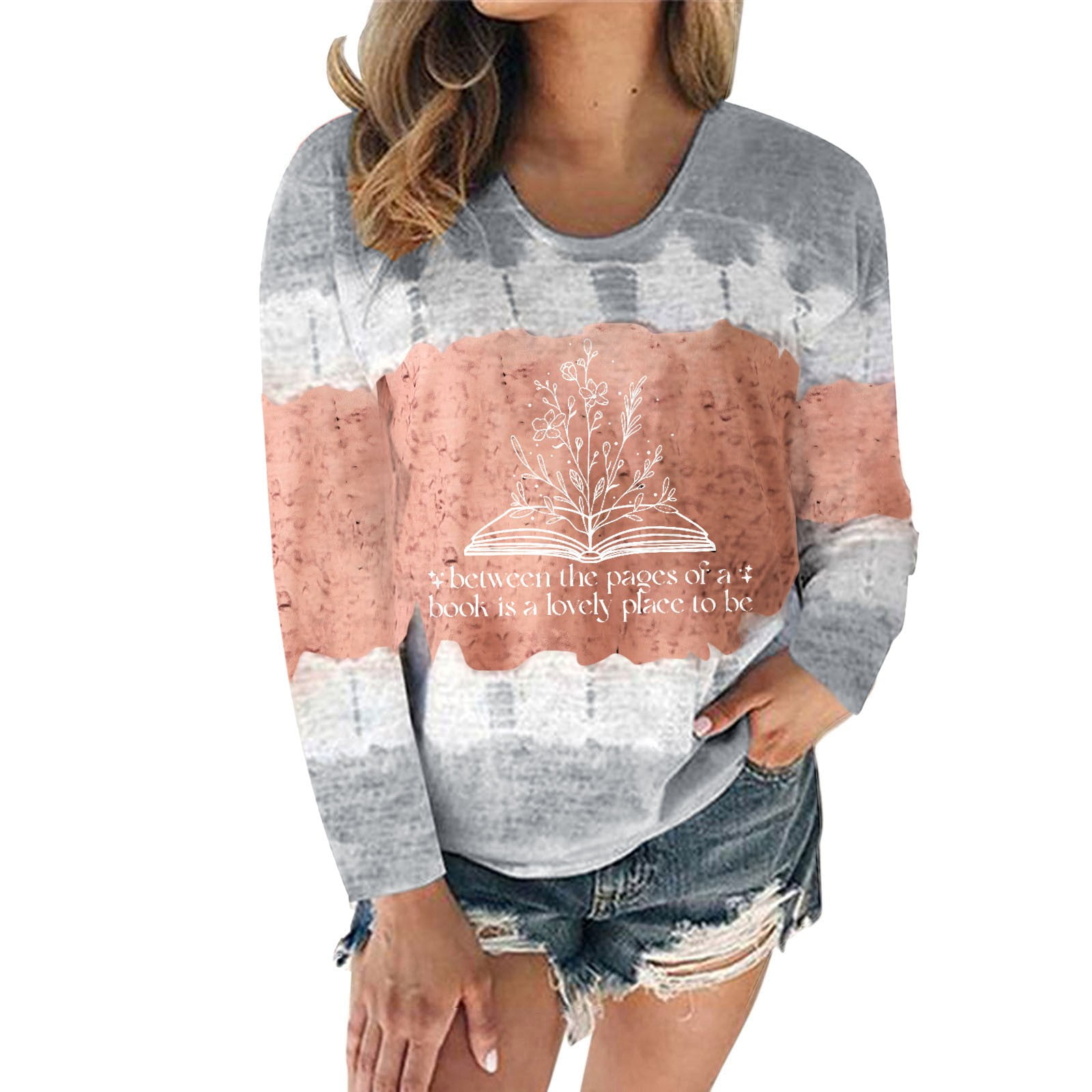 HSMQHJWE White Undershirts Women Tops Long Sleeve For Women Women'S