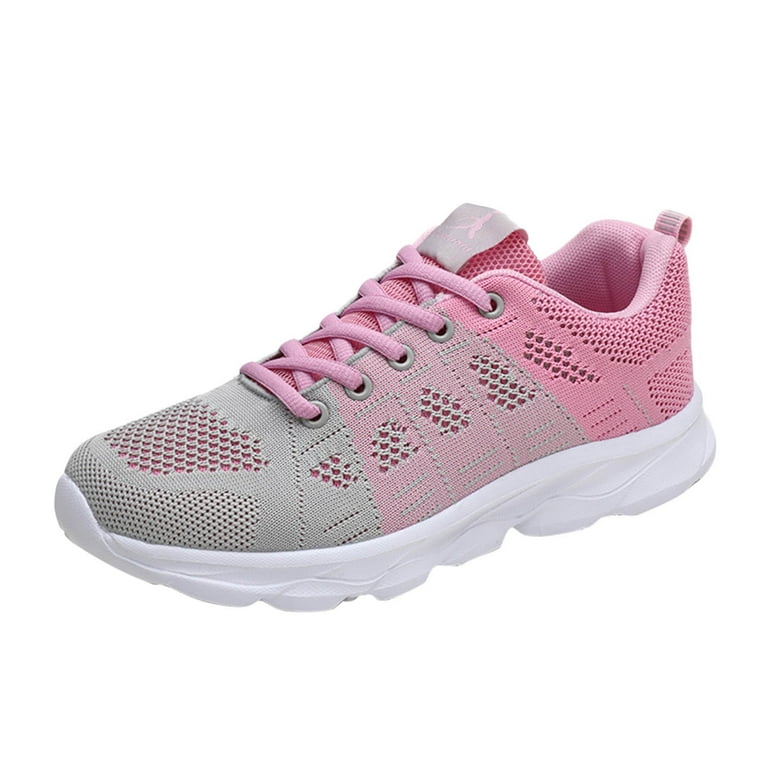 HSMQHJWE Wide Width Shoes For Women Women's Running Shoes Breathable  Walking Casual Sport Gym Jogging Tennis Shoes 
