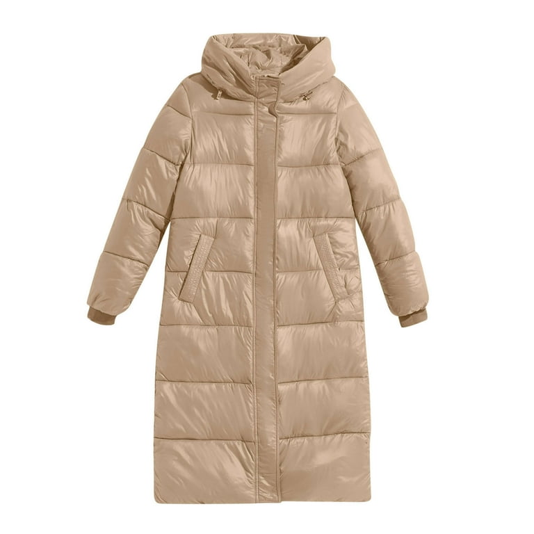 HSMQHJWE Winter Parka For Women Outer Boroughs Womens Thickened Down Jacket Long Winter Coat Hooded Jacket Women Snow Jacket Walmart